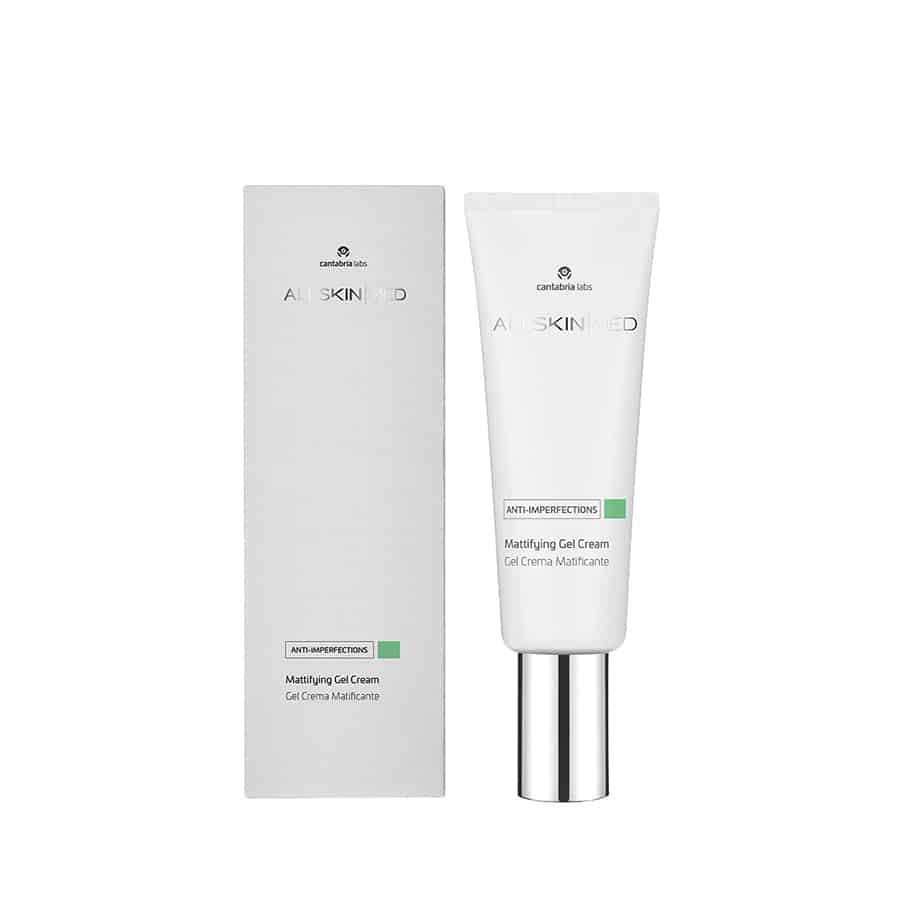 Fluido hidratante matificante controla pigmentación para piel grasa con imperfecciones All Skin Med
