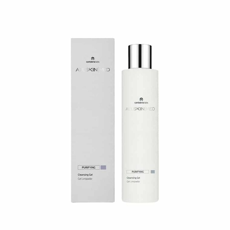 Limpiador facial diario All Skin Med para piel mixta, grasa y con tendencia acneica regula sebo y reduce microorganismos