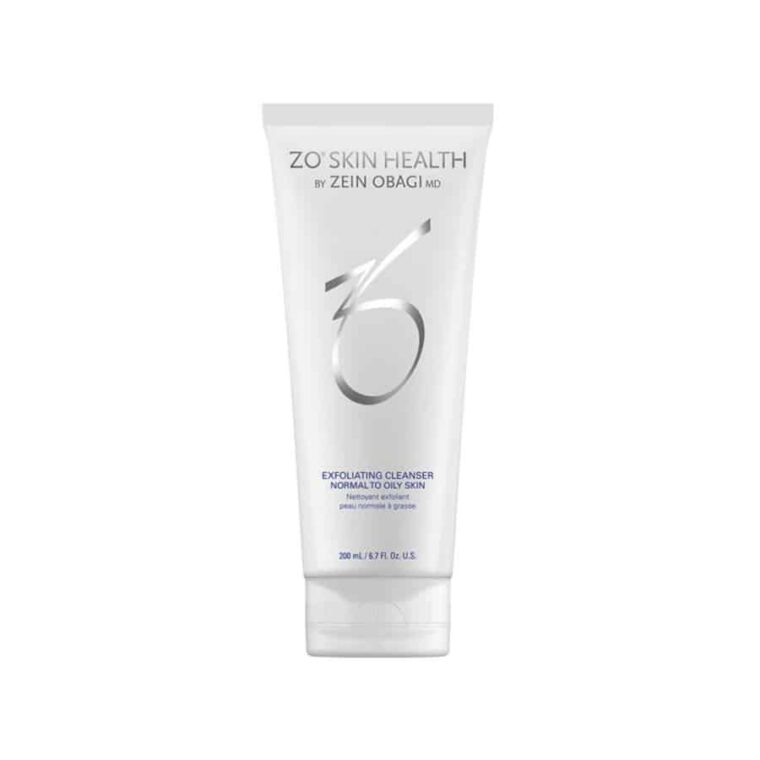 Limpiador gel exfoliante Zo Skin Health para piel normal a grasa con acción antioxidante y estimulante de colágeno