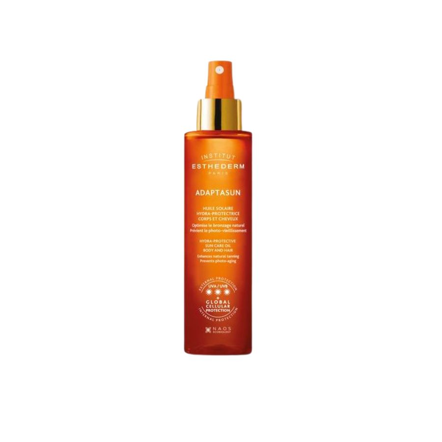 Esthederm Aceite Seco con protección solar UV para cuerpo y cabello con tecnología Global Cellular
