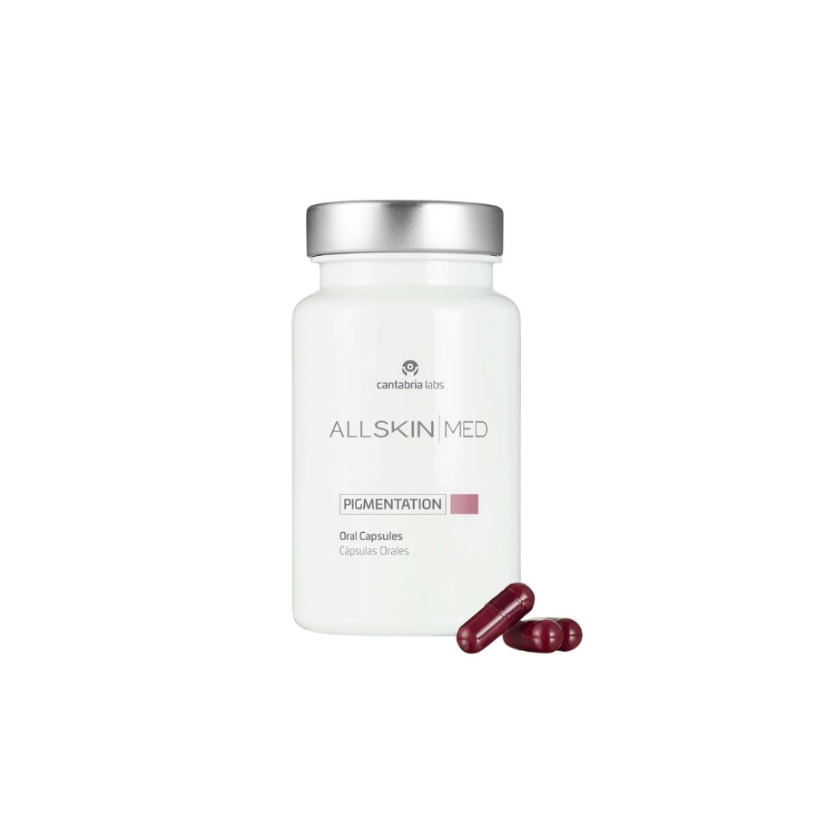 All Skin Med complemento alimenticio anti-pigmentación solar con antioxidantes, colágeno y reparación de ADN
