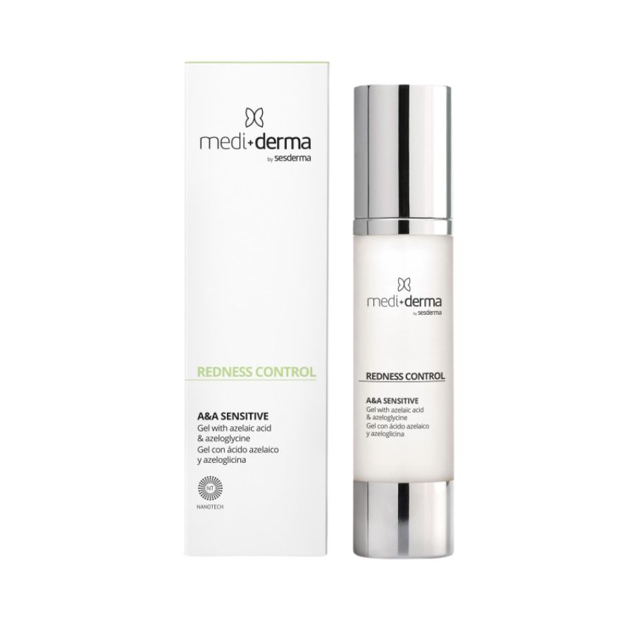 Mediderma A&A Sensitive gel hidratante antirrojeces con ácidos grasos esenciales para pieles mixtas y sensibles