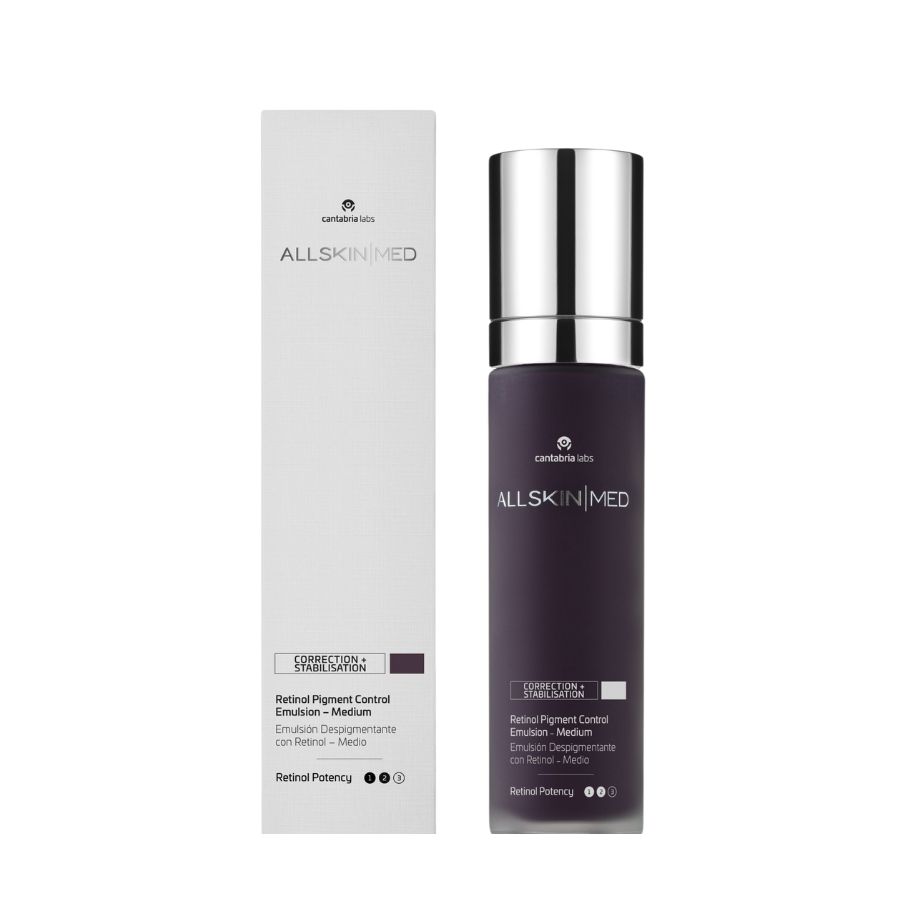 Emulsión de retinol puro antiedad despigmentante para manchas y arrugas con RetinSphere All Skin Med