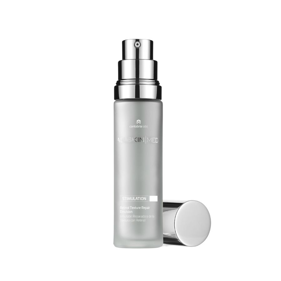 Emulsión retexturizante anti-aging All Skin Med con retinol puro para textura, cicatrices de acné, poros y arrugas
